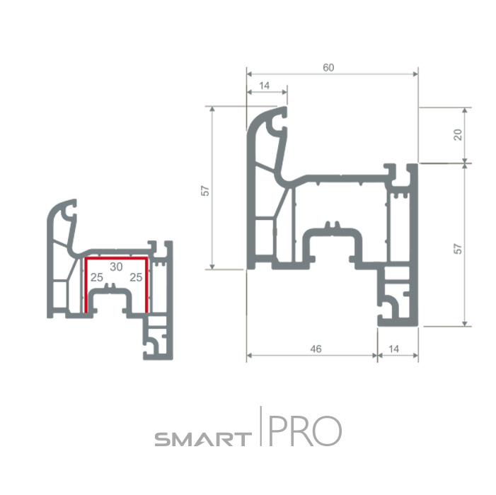 Створка оконная 4-х камерная в Павлодаре
