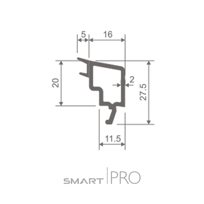 Штапик стандартный 16 мм на стеклопакет 24мм в Павлодаре