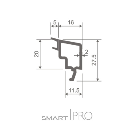 Штапик стандартный 16 мм на стеклопакет 24мм в Павлодаре