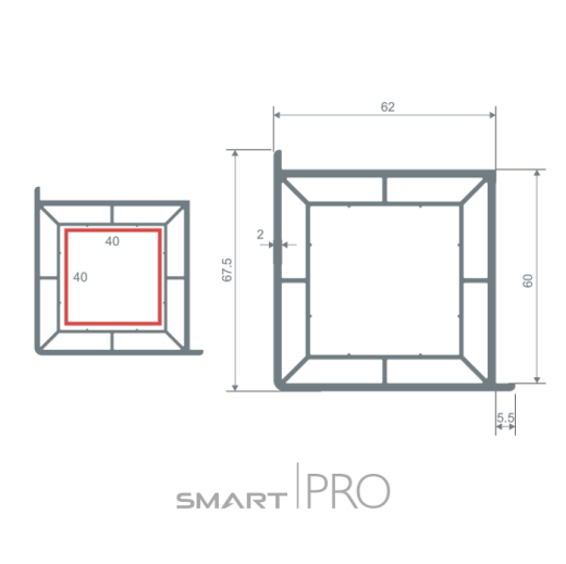 Профиль углового соединения (60) в Павлодаре