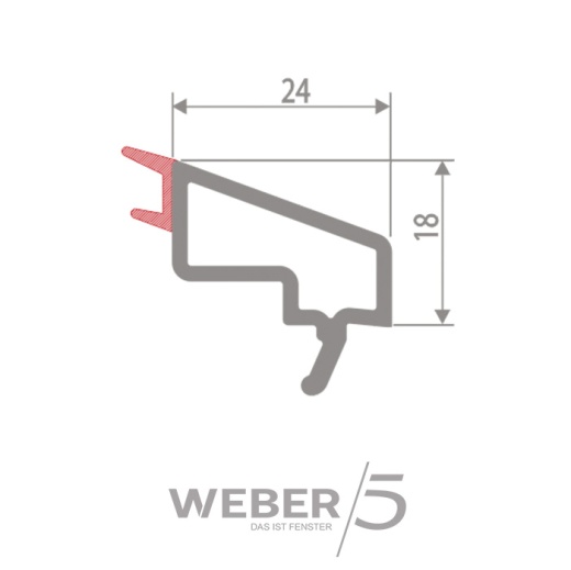 Штапик стандартный 24 мм в Павлодаре
